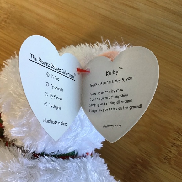 Ty(5)Kirby Beanie baby White Plush Toy - Picture 5 of 7